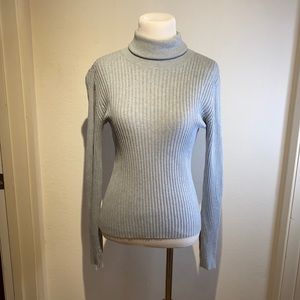 Banana Republic 100% Cotton Ribbed Turtleneck